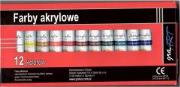 Opakowanie Farby akrylowe 12 kolorów x 12ml GRAART