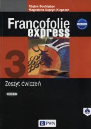 Francofolie express 3 Zeszyt ćwiczeń. Autor: Boutegege Regine, Supryn-Klepcarz Magdalena. Dadada.pl Okładka książki Francofolie express 3 Zeszyt ćwiczeń