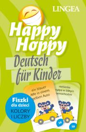Happy Hoppy. Fiszki dla dzieci. Kolory i liczby - język niemiecki. Autor: Opracowanie zbiorowe. Dadada.pl Okładka książki Happy Hoppy. Fiszki dla dzieci. Kolory i liczby - język niemiecki