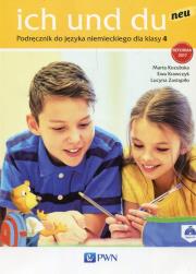 Ich und du neu 4 Podręcznik do języka niemieckiego z płytą CD. Autor: Kozubska Marta, Zastąpiło Lucyna. Dadada.pl Okładka książki Ich und du neu 4 Podręcznik do języka niemieckiego z płytą CD