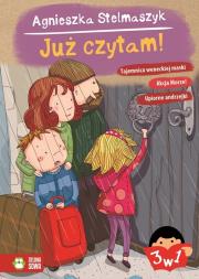 Już czytam 3 w 1Tajemnica weneckiej maski Akcja Morze! Upiorne andrzejki. Autor: Stelmaszyk Agnieszka. Dadada.pl Okładka książki Już czytam 3 w 1Tajemnica weneckiej maski Akcja Morze! Upiorne andrzejki