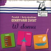 Karty obrazkowe Odkrywam świat W domu. Autor: Hubert Bobrowski, Magdalena Popovics. Dadada.pl Okładka książki Karty obrazkowe Odkrywam świat W domu