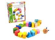 Klocki drewniane do nawlekania. Wydawca: Playme. Dadada.pl Opakowanie Klocki drewniane do nawlekania