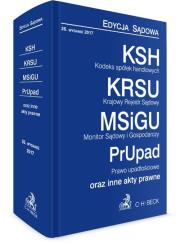 Kodeks spółek handlowych. Krajowy Rejestr Sądowy. Monitor Sądowy i Gospodarczy. Prawo upadłościowe oraz inne akty prawne. Autor: praca zbiorowa. Dadada.pl Okładka książki Kodeks spółek handlowych. Krajowy Rejestr Sądowy. Monitor Sądowy i Gospodarczy. Prawo upadłościowe oraz inne akty prawne