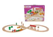 Opakowanie Kolejka drewniana, 35 elementów