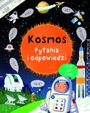 Kosmos. Pytania i odpowiedzi. Autor: Katie Daynes. Dadada.pl Okładka książki Kosmos. Pytania i odpowiedzi