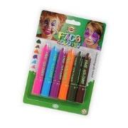 Opakowanie Kredki do malowania twarzy 6 kolorów NEW