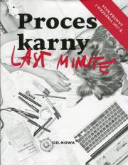 Last minute Proces karny. Autor: Bogusław Gąszcz. Dadada.pl Okładka książki Last minute Proces karny