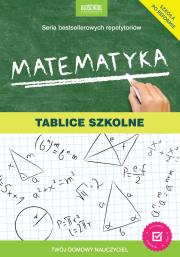Matematyka Tablice szkolne. Autor: Konstantynowicz Adam, Konstantynowicz Anna, Kaja Mikoszewska. Dadada.pl Okładka książki Matematyka Tablice szkolne
