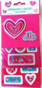 Opakowanie Naprasowanki i naklejki imienne - Ala