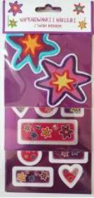 Opakowanie Naprasowanki i naklejki imienne (gwiazdki)