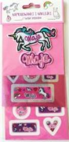 Opakowanie Naprasowanki i naklejki imienne - Maja