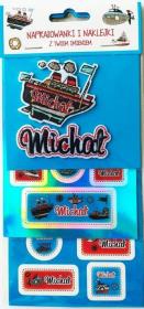 Opakowanie Naprasowanki i naklejki imienne - Michał