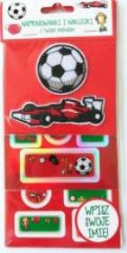 Opakowanie Naprasowanki i naklejki imienne (piłki puste)