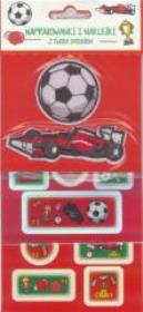 Opakowanie Naprasowanki i naklejki imienne (piłki)