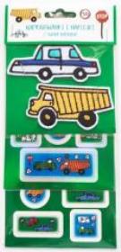 Opakowanie Naprasowanki i naklejki imienne (samochody)