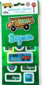 Opakowanie Naprasowanki i naklejki imienne - Szymon