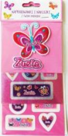 Opakowanie Naprasowanki i naklejki imienne - Zuzia