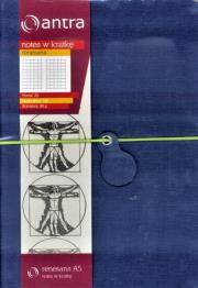 Opakowanie Notes A5 Kratka Renesans Granatowy ANTRA