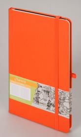 Opakowanie Notes A5 Romantyzm w kratkę pomarańczowy