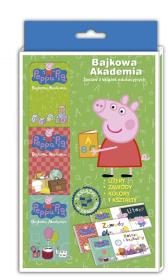 Okładka książki Peepa Pig Bajkowa akademia ZESTAW 3 książek edukacyjnych - TECZKA