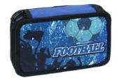 Opakowanie Piórnik dwukomorowy z wyposażeniem Football blue Street