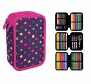 Opakowanie Piórnik MILAN 3-poziomowy z wyposażeniem N-DOTS