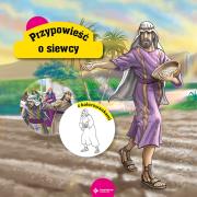 Przypowieści biblijne. O siewcy. Autor: Krzyżewski Piotr. Dadada.pl Okładka książki Przypowieści biblijne. O siewcy