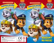 Okładka książki PSI PATROL. dobrana paczka. ZŁAP i KOLORUJ (z euro-zawieszką)