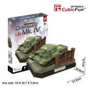 Opakowanie Puzzle 3D Armibuild Cromwell Mk IV 157 elementów