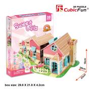 Opakowanie Puzzle 3D Sweet Villa Domek dla lalek 84 elementy