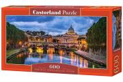 Puzzle 600 Panoramiczne: View of St Peter's Basilica, Vatican. Wydawca: Castorland. Dadada.pl Opakowanie Puzzle 600 Panoramiczne: View of St Peter's Basilica, Vatican