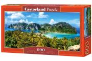 Puzzle 600 Panoramiczne:Ko Phi Phi Island, Thailand. Wydawca: Castorland. Dadada.pl Opakowanie Puzzle 600 Panoramiczne:Ko Phi Phi Island, Thailand