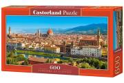 Puzzle 600 Panoramiczne:Panorama of Florence. Wydawca: Castorland. Dadada.pl Opakowanie Puzzle 600 Panoramiczne:Panorama of Florence