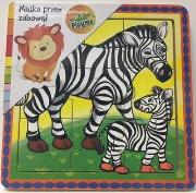 Opakowanie Puzzle drewniane małe Zebry