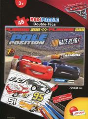 Opakowanie Puzzle dwustronne maxi Auta w walizce 48 elementów