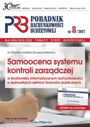 Okładka książki Samoocena systemu kontroli zarządczej w środowisku informatycznym rachunkowości w jsfp