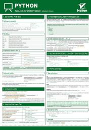 Okładka książki Tablice informatyczne Python