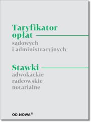 Taryfikator opłat sądowych i administracyjnych. Autor: Anna Prus. Dadada.pl Okładka książki Taryfikator opłat sądowych i administracyjnych