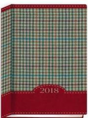 Opakowanie Terminarz 2018 - B7 Kolorowy - kratka czerwona