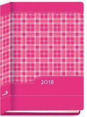 Opakowanie Terminarz 2018 - B7 Kolorowy - kratka różowa