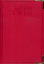 Opakowanie Terminarz 2018 - B7 Lux Złocony - czerwony