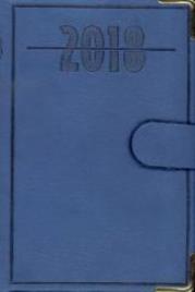 Opakowanie Terminarz 2018 - B7 Lux Złocony z zapinką nieb.