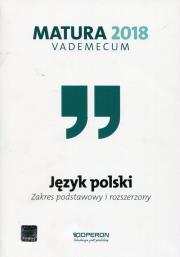 Vademecum 2018 LO Język polski ZPiR OPERON. Autor: Dominik-Stawicka Donata. Dadada.pl Okładka książki Vademecum 2018 LO Język polski ZPiR OPERON