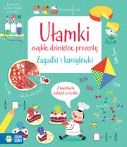 Okładka książki Zagadki i łamigłówki Ułamki zwykłe dziesiętne procenty