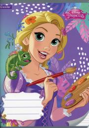 Opakowanie Zeszyt A5 Księżniczki w trzy linie 16 kartek 10 sztuk