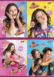 Opakowanie Zeszyt A5 w kratkę 16 kartek Soy Luna 15 sztuk mix