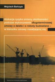 Okładka książki Alokacja ryzyka zmiany okoliczności podczas...