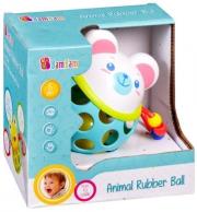 Opakowanie BAM BAM Gumowa kula z grzechotką miś 383722