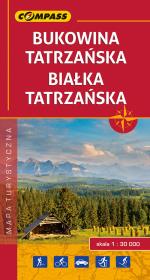 Okładka książki Bukowina Tatrzańska Białka Tatrzańska mapa turystyczna 1:30 000
